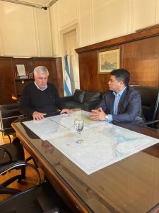 Vidal propuso alivios fiscales para sostener la actividad langostinera