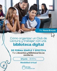 Invitan a participar de un encuentro virtual para enriquecer la experiencia lectora de los estudiantes