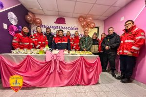 Inauguraron una nueva cuadra femenina en el cuartel de bomberos de Caleta Olivia