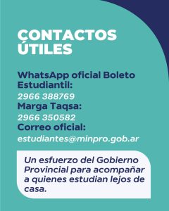 Estudiantes santacruceños podrán viajar con descuento durante el receso invernal