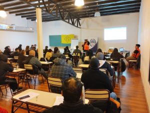 Distrigas desarrolló capacitación con prácticas en maquinaria pesada en Perito Moreno