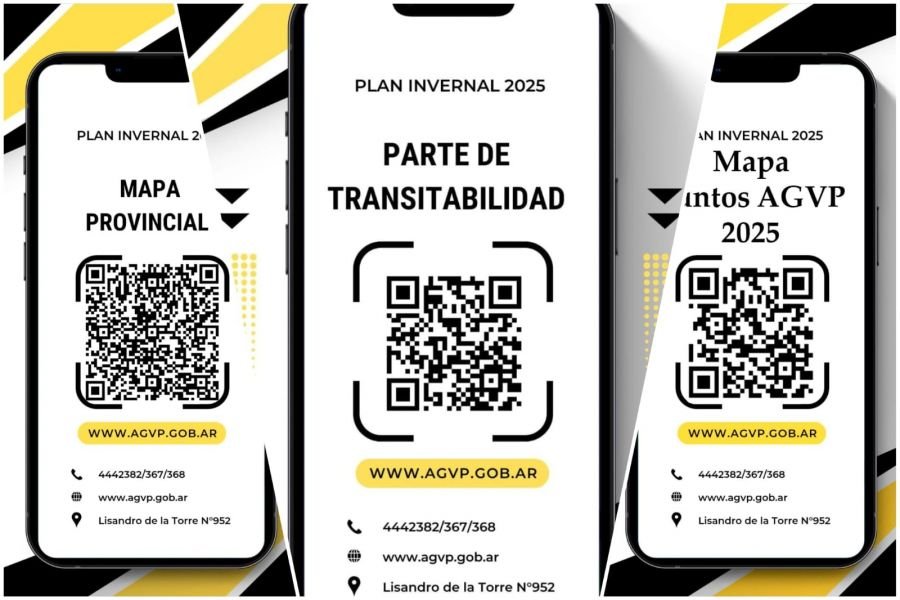 Plan Invernal: Vialidad Provincial cuenta con códigos QR para el acceso rápido a información vial