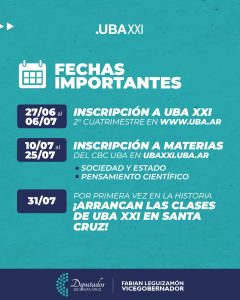 Leguizamón celebró el acceso de los estudiantes santacruceños al CBC de la UBA en modalidad a distancia