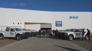 Caleta Olivia: Vidal participó de la recepción y presentación de la nueva flota vehicular para Distrigas S.A.