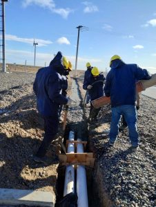 Avanzan las obras civiles para la extensión del Interconectado en Jaramillo y Fitz Roy
