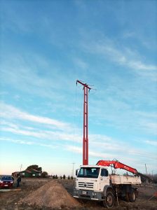 Avanzan las obras civiles para la extensión del Interconectado en Jaramillo y Fitz Roy