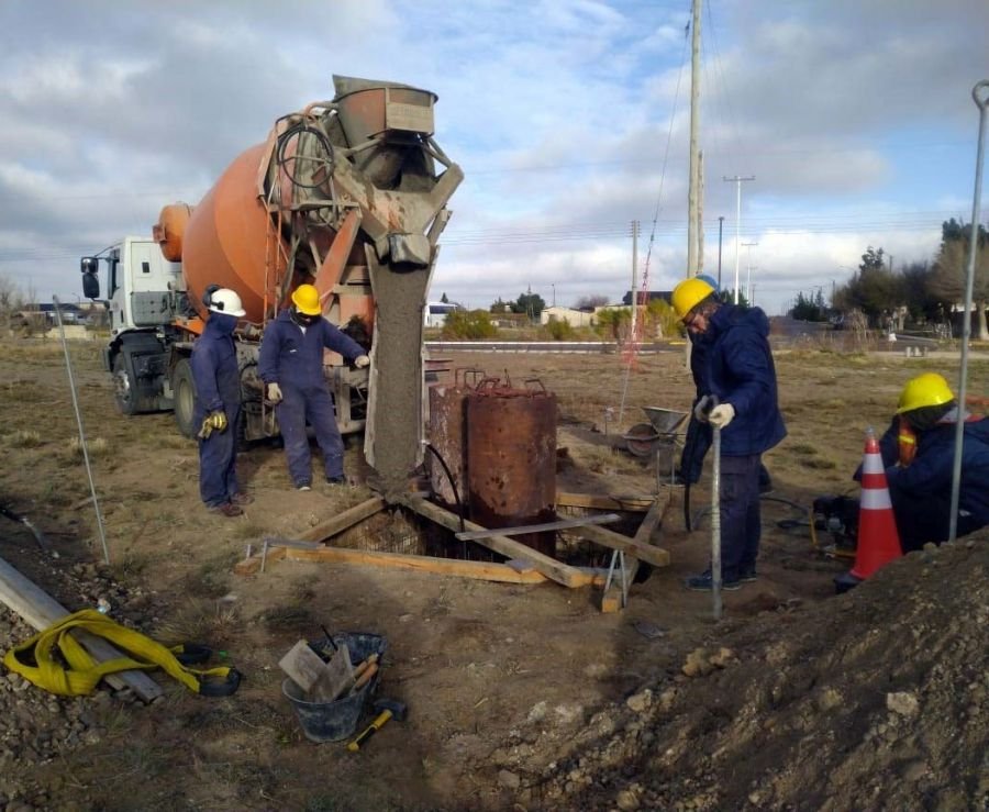 Avanzan las obras civiles para la extensión del Interconectado en Jaramillo y Fitz Roy