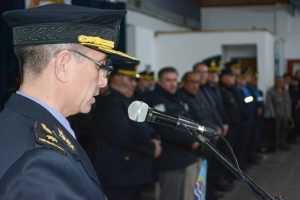 Orgullo y responsabilidad: la Policía Provincial designó a los agentes que portarán la bandera nacional, provincial e institucional