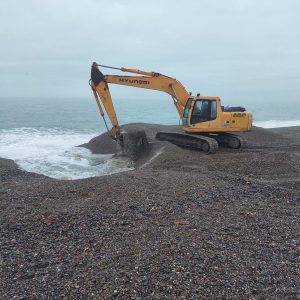 Servicios Públicos realizó trabajos en la toma de agua de mar de Puerto Deseado