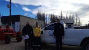 Vidal recorrió el proyecto vitivinícola que impulsa el Consejo Agrario Provincial en Lago Posadas