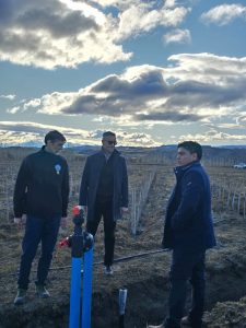 Vidal recorrió el proyecto vitivinícola que impulsa el Consejo Agrario Provincial en Lago Posadas