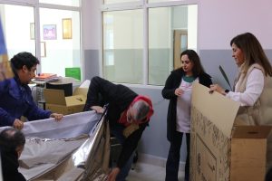 Pico Truncado: el CPE entregó equipamiento escolar junto a autoridades provinciales