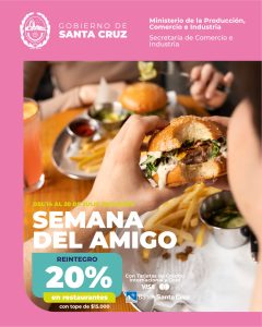 Semana del Amigo: beneficios para acompañar el consumo local en toda Santa Cruz