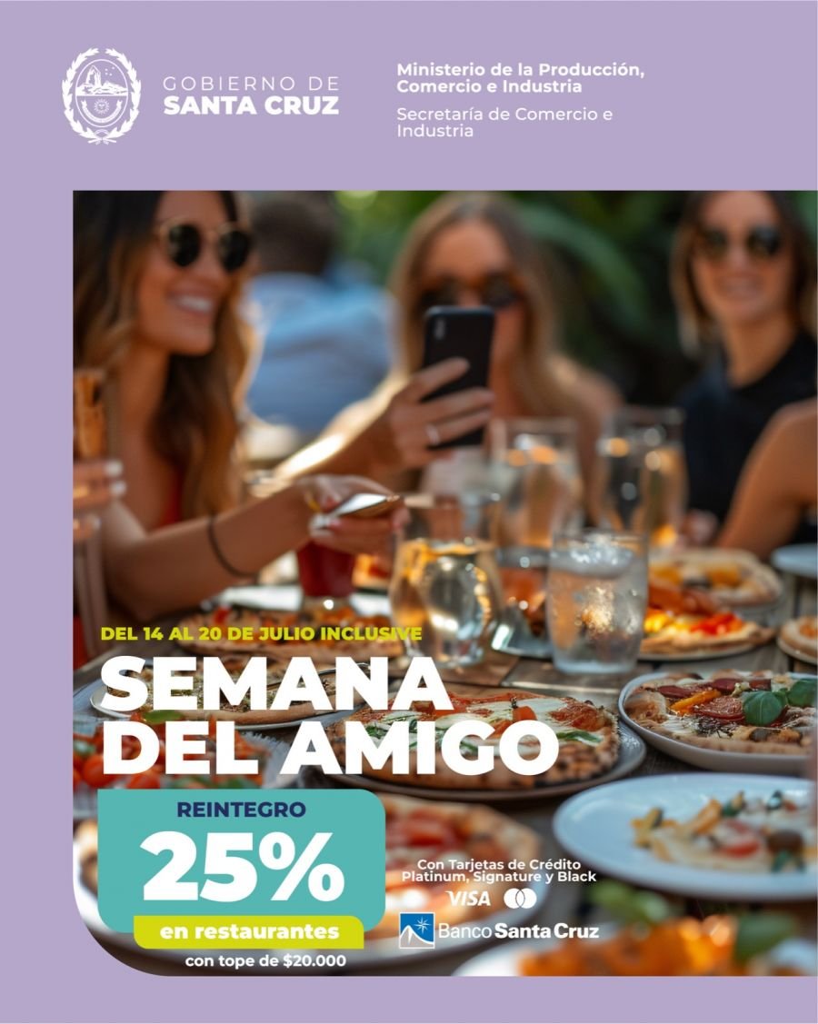 Semana del Amigo: beneficios para acompañar el consumo local en toda Santa Cruz