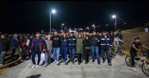 Claudio Vidal en Caleta Olivia: "En Santa Cruz obra que se comienza, es obra que se termina"