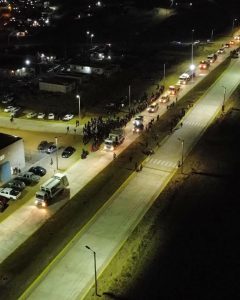 Iluminación LED y asfaltado completo en la Avenida Tierra del Fuego de Caleta Olivia