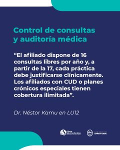 Kamu: “El afiliado aprende a cuidar los recursos de su obra social”
