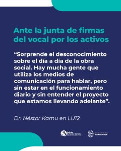 Kamu: “El afiliado aprende a cuidar los recursos de su obra social”