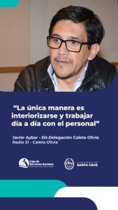 Aybar: “La única manera es interiorizarse y trabajar día a día con el personal”