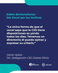 Aybar: “La única manera es interiorizarse y trabajar día a día con el personal”