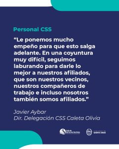 Aybar: “La única manera es interiorizarse y trabajar día a día con el personal”