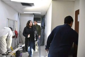 La ministra María Lorena Ross encabezó una recorrida por el Hospital Regional de Río Gallegos