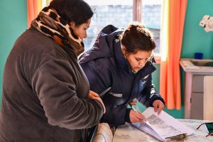 Dispositivo territorial del Plan Invernal en el barrio Santa Cruz