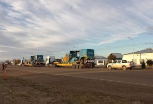 Rutas santacruceñas: viales controlan e inspeccionan los transportes de carga