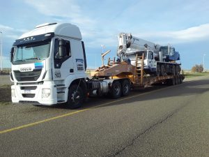 Rutas santacruceñas: viales controlan e inspeccionan los transportes de carga