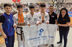 La delegación santacruceña cosechó cinco medallas en el Mundial de Taekwondo en Barcelona