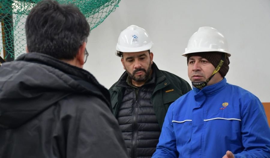 Avanza la construcción del gimnasio de la Escuela N°15 en Los Antiguos