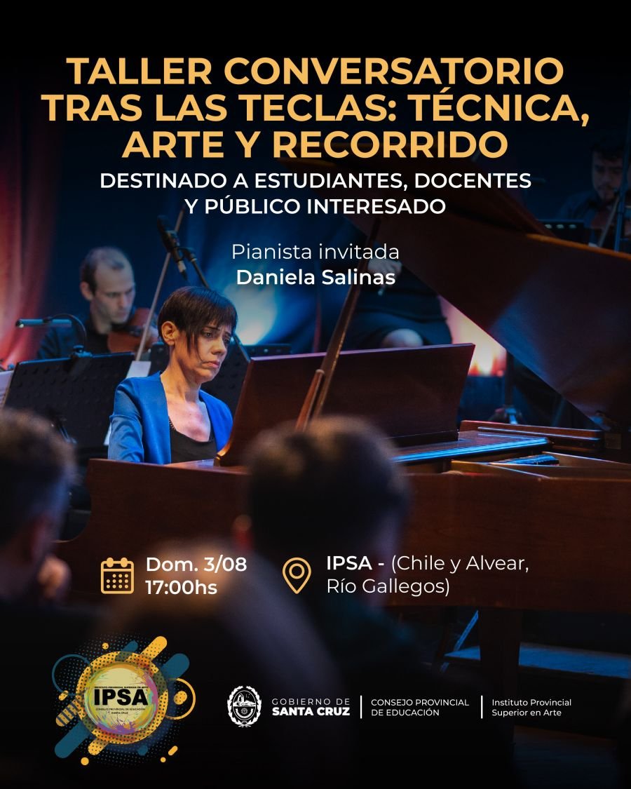 Se llevará adelante el Taller-Conversatorio “Tras las Teclas: Técnica, Arte y Recorrido”