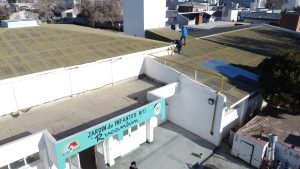 Trabajos de mantenimiento en el Jardín de Infantes N° 11 de Caleta Olivia