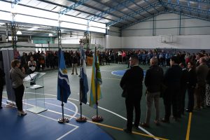 El Gobierno acompañó la reactivación de infraestructura educativa, deportiva y urbana en Los Antiguos