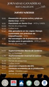 Jornadas Ganaderas de Río Gallegos 2025: un espacio de formación, intercambio técnico y fortalecimiento del sector