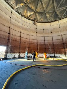 Caleta Olivia: A través del trabajo articulado se pudo recuperar y poner en funcionamiento el tanque de agua de mar