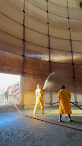 Caleta Olivia: A través del trabajo articulado se pudo recuperar y poner en funcionamiento el tanque de agua de mar