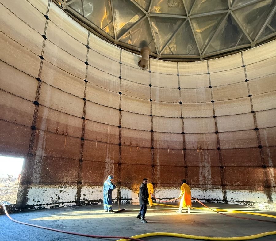Caleta Olivia: A través del trabajo articulado se pudo recuperar y poner en funcionamiento el tanque de agua de mar