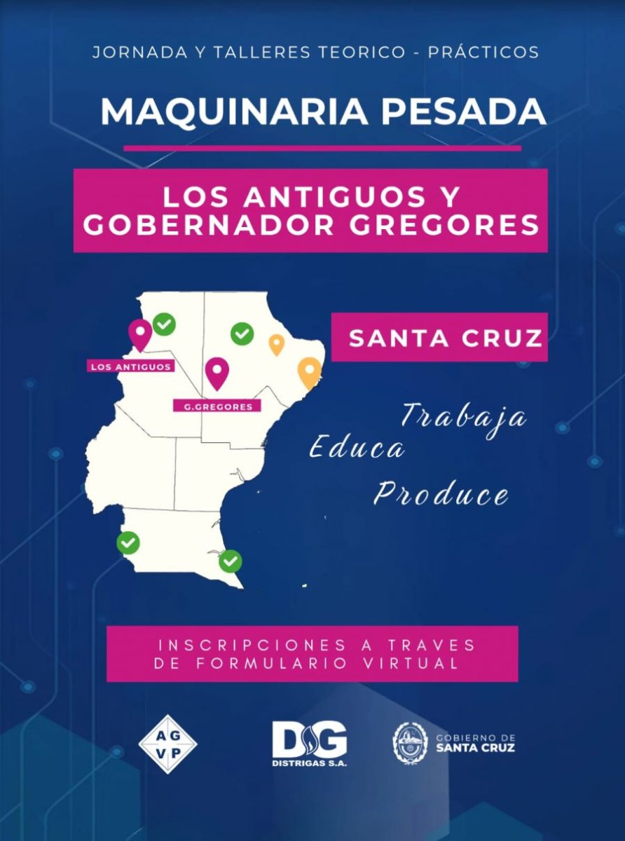 Los Antiguos se prepara para la Jornada de Capacitación de Maquinaria Pesada