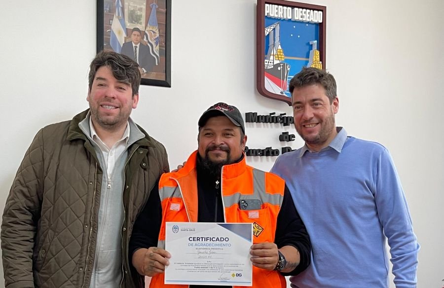 El Gobierno Provincial y Puerto Deseado reconocen a instructores por su labor de capacitación