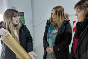 Nadia Ricci visitó el piloto científico de cultivo de algas en Puerto San Julián