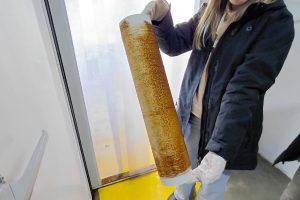 Nadia Ricci visitó el piloto científico de cultivo de algas en Puerto San Julián