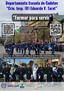 Se encuentra abierta la inscripción para ser parte de la Escuela de Cadetes de la Policía de Santa Cruz