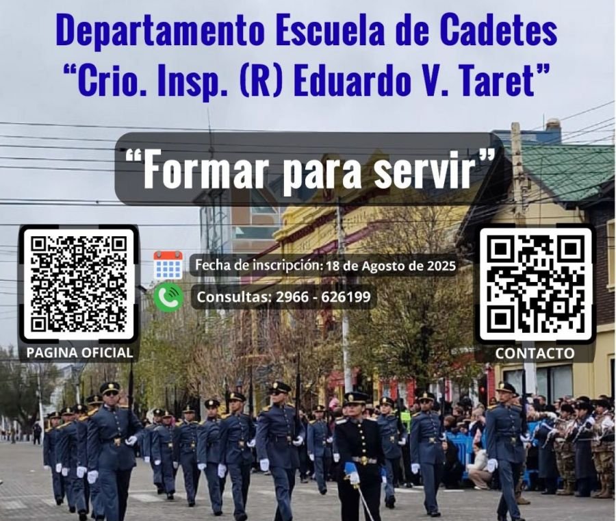 Se encuentra abierta la inscripción para ser parte de la Escuela de Cadetes de la Policía de Santa Cruz