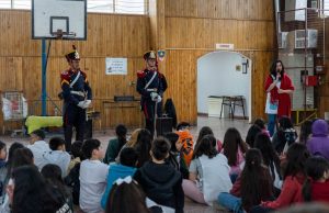 Los Granaderos a Caballo visitaron escuelas de Río Gallegos