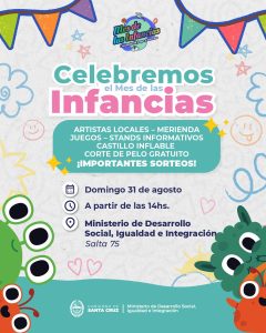 Mes de las Infancias: Continúan los festejos con más propuestas de Desarrollo Social