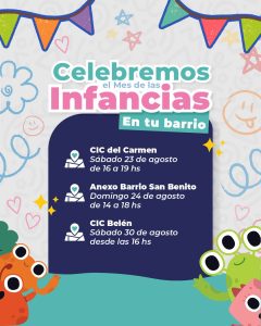 Mes de las Infancias: Continúan los festejos con más propuestas de Desarrollo Social