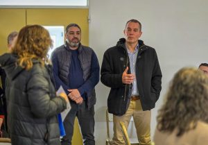 Álvarez recorrió Pico Truncado y Caleta Olivia junto a los intendentes Anabalón y Carrizo