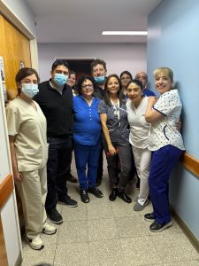 El gobernador Vidal llegó de sorpresa y recorrió el Hospital Regional Río Gallegos