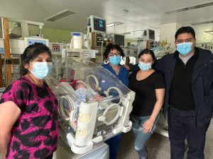 El gobernador Vidal llegó de sorpresa y recorrió el Hospital Regional Río Gallegos